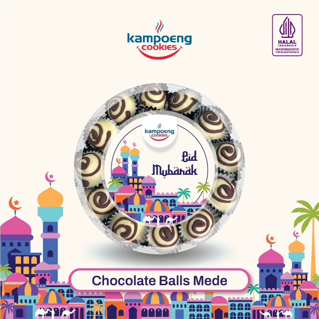 

Kue Kering Chocolate Balls Mede Premium Kampoeng Cookies Lebaran Berat 350-500 gr