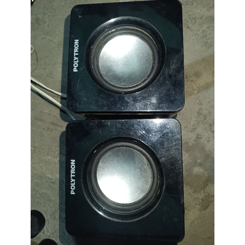 SEPASANG SPEAKER POLYTRON PASIF BEKAS, NORMAL TIDAK ADA MINUS