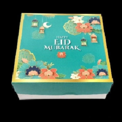 

(5 pcs ) kardus idul firtri 25x25x8 dus kotak toples kue kering lebaran box kotak hampers eid mubarok