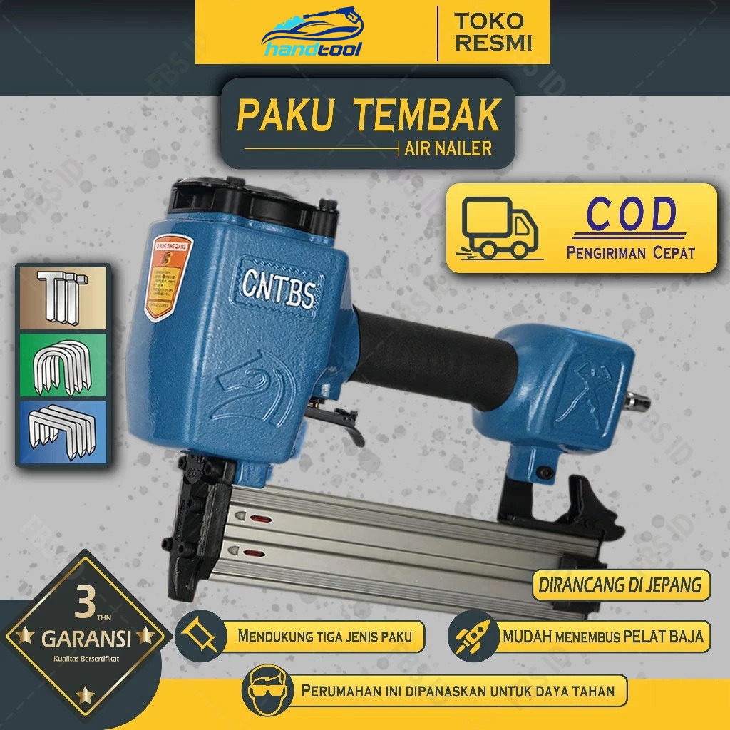 DS Reaim Mesin Paku Tembak F30 Pneumatic Nailer Tembak angin Air nailer gun Air Nailer Kompresor