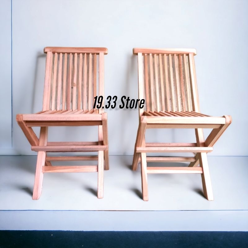 Kursi Lipat / Kursi Anak / Kursi Belajar / Kursi Lipat Anak Mini Kayu Jati Asli Jepara