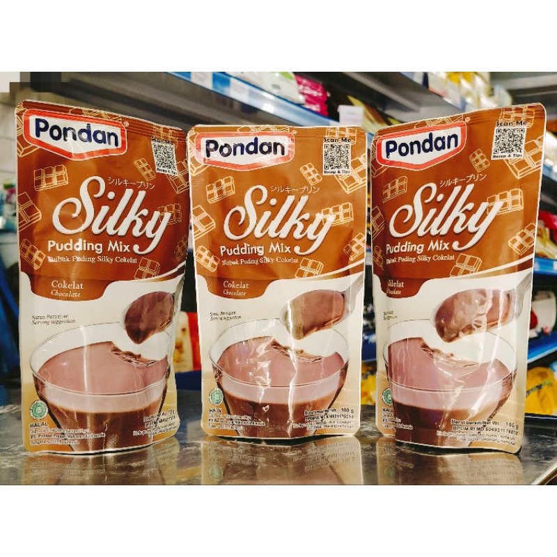 

Pondan Silky Puding Coklat 100gr/Puding Susu Lembut rasa coklat/P