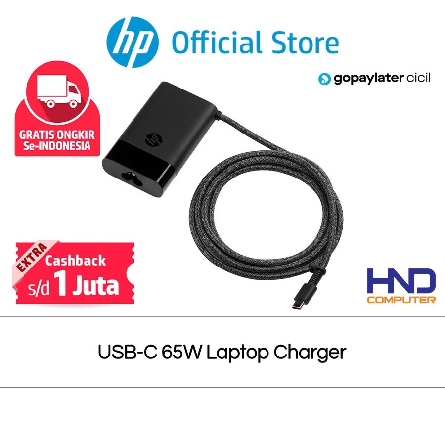 HP USB-C 65W Laptop Charger