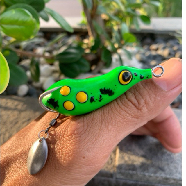 SF / SOFT FROG 6,5CM 8GR-9GR UMPAN TIRUAN MANCING CASTING GABUS TOMAN KILLER HOOK VMC LONGCAST BABON