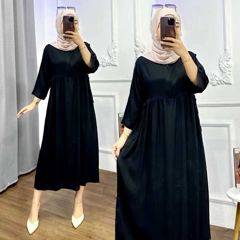 MIDI MIRANDA DRESS POLOS DASTER RAYON TEBAL