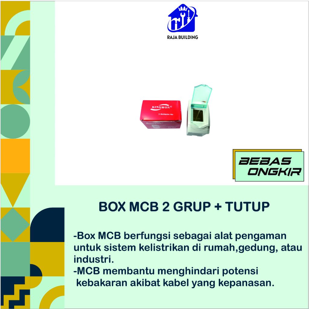 BOX MCB 2 GRUP PLUS TUTUP/BOX MCB TUTUP/PANEL MCB