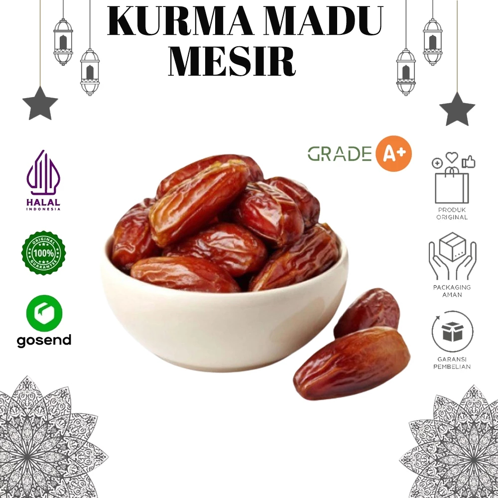 

Kurma MESIR Premium / Kurma Golden Valley Gizza Dates El Rowad Mesir Madu Original Super Fresh
