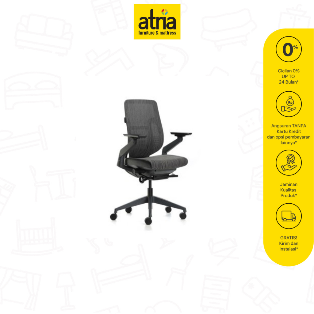 Atria Kursi Kantor Ziebra low chair Atria