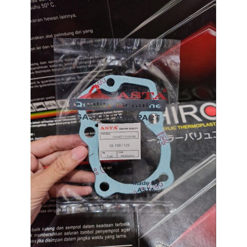 [1 PCS] PAKING BB GL 100 ASTA PAKING TP GL100 GASKET BLOK BORING BAWAH MOTOR GL 125, GL 100 MERK AST