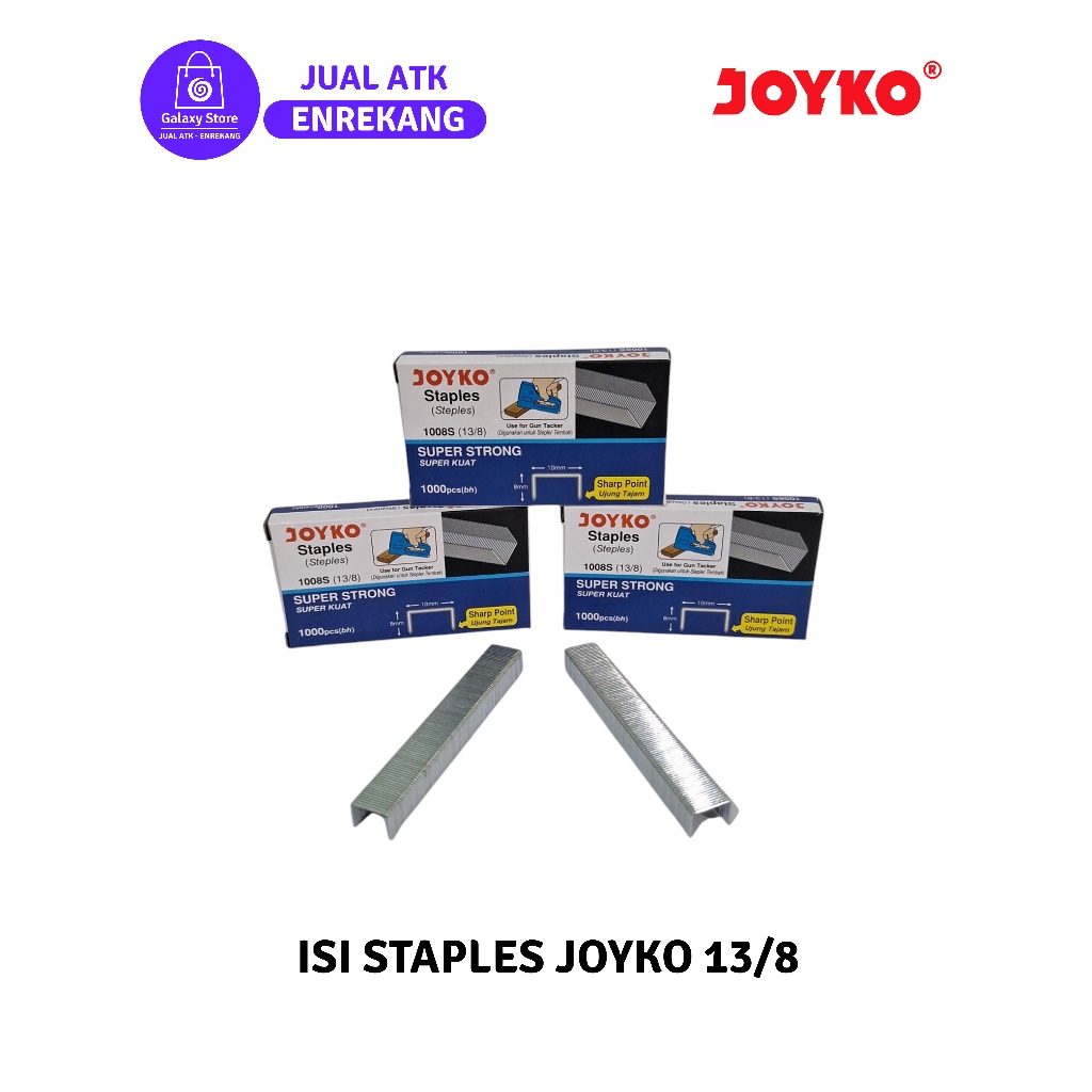 

ISI STAPLES JOYKO 13-8 (PELURU TEMBAK)