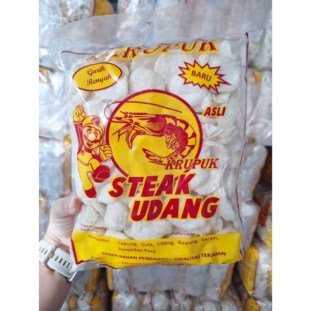 

KRUPUK STEAK UDANG +/-250 GR