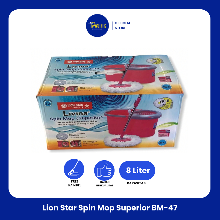 Lion Star BM-47 Livina Spin Mop 8 Liter (Superior)