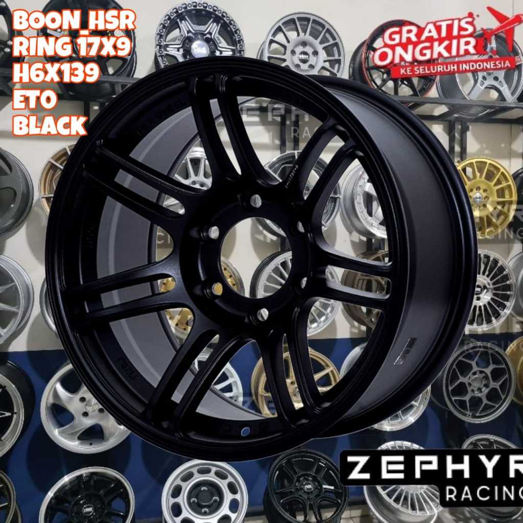 velg HSR boon ring 17 untuk pajero, fortuner, hilux, triton dll hsr r17