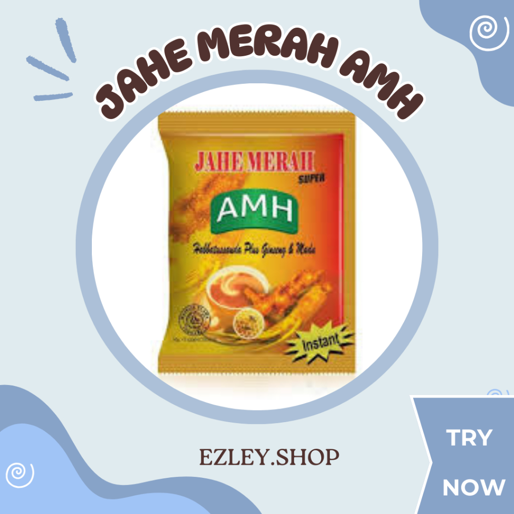 

JAHE MERAH AMH / 1 Renceng / 10 Sachet / Minuman Jahe Merah Super Habbatussauda