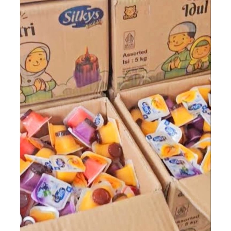 

PROMO!! PUDDING SILKYS 1KG ISI -+35PCS MIX 3 RASA