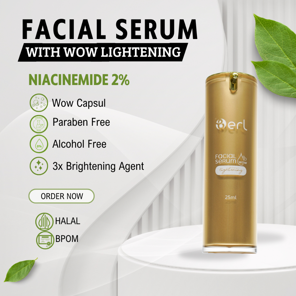 Serum B Erl Cosmetics Facial Wajah Glowing Dan Putih Mencerahkan Bpom Berl Skincare Official Store