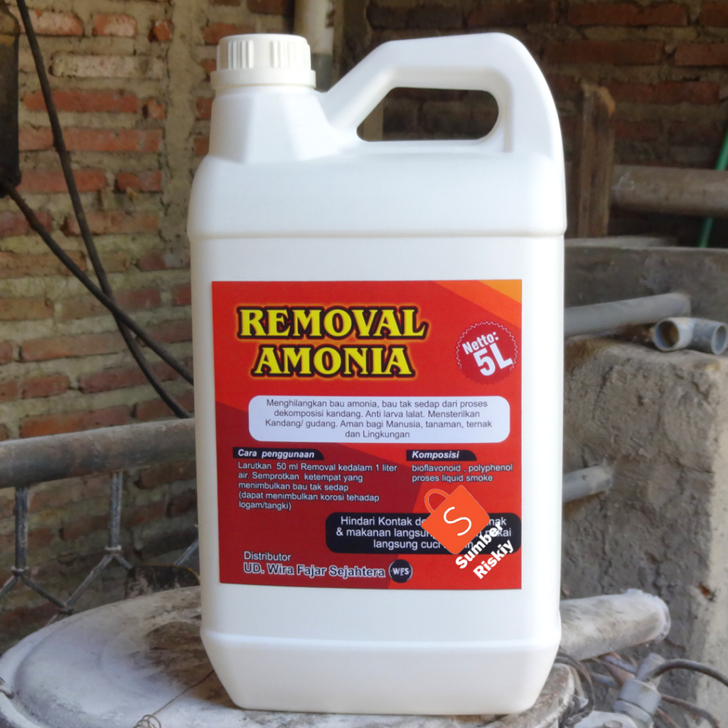 Removal Amonia Penghilang Bau Kotoran Limbah Sampah Kandang Hewan 5L
