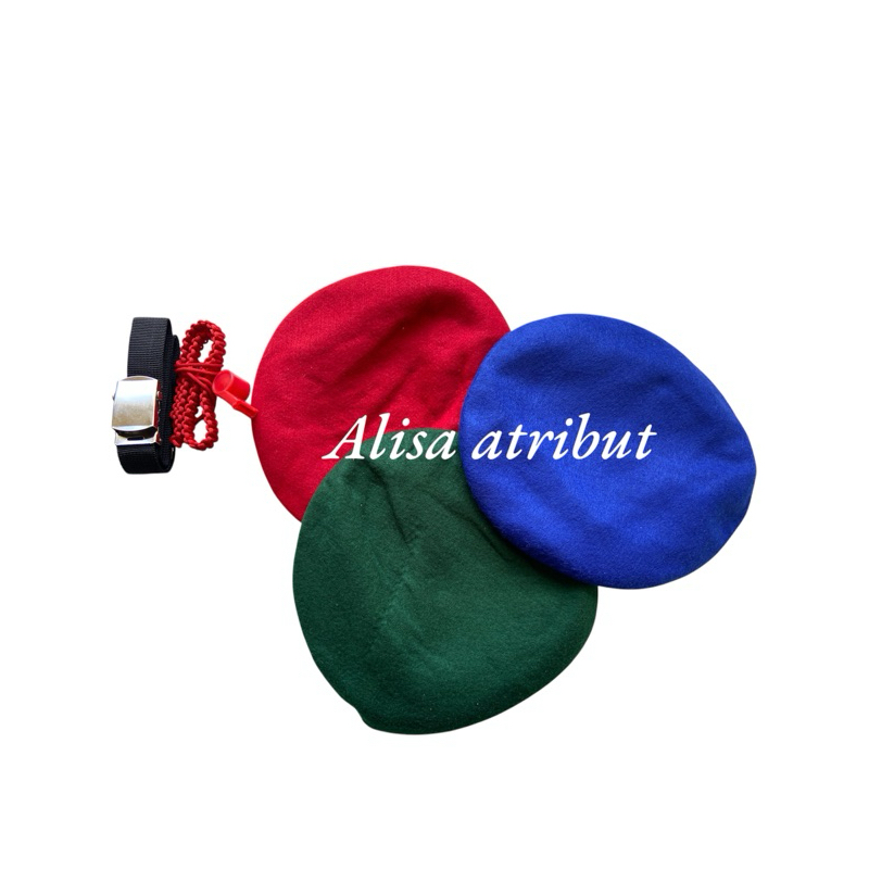 AKSESORIS TNI AD ANAK BARET+GESPER+TALIKUR DAN PLUIT