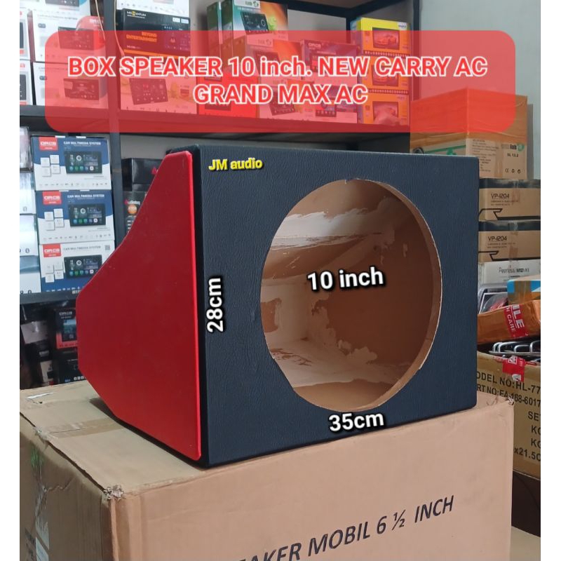 Box speaker SUBwoofer 10inch Grand Max AC/New Carry Ac Bahan MDF full di Lapis Kulit Oscar