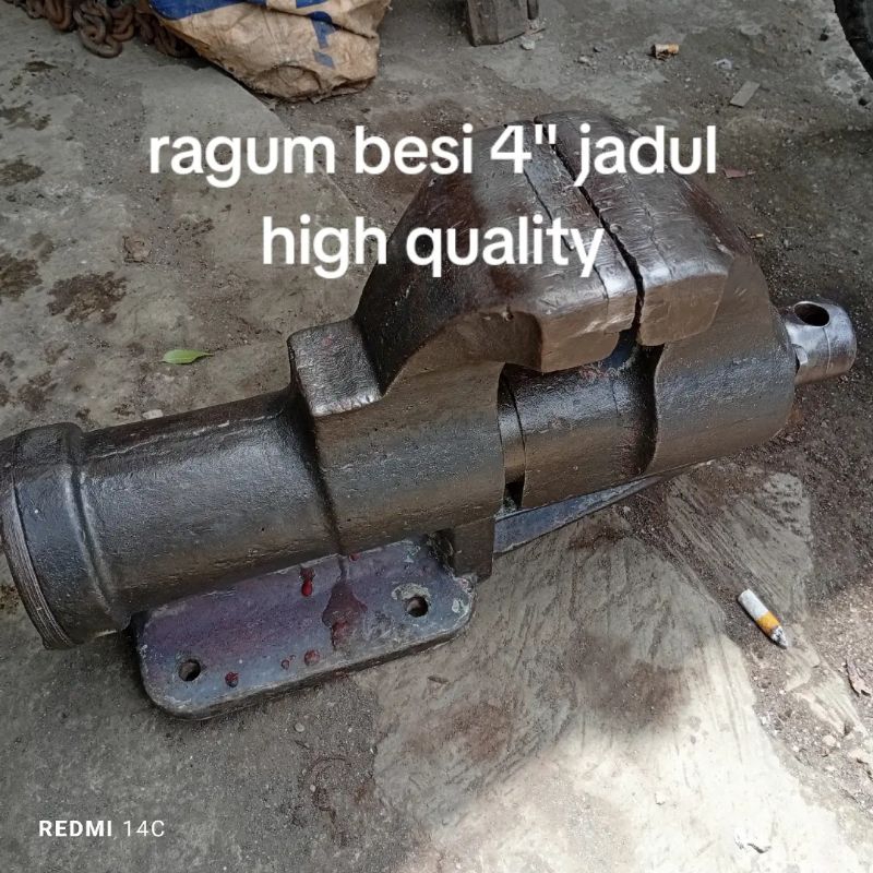 ragum besi 4" jadul full besi tanggem catok besi 4" high quality