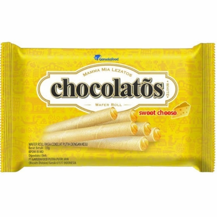 

CHOCOLATOS WAFER ROLL SWEET CHEESE 27 GR 8992775000274