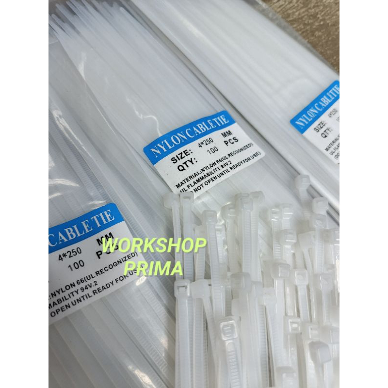 Tali Kabel Tis Cable Ties insulock Insulok ripet 4 x 250mm 250 mm panjang 25cm 25 cm