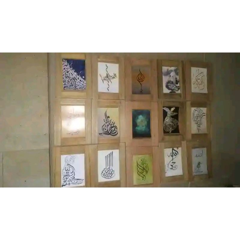 bingkai foto 4r kayu mahoni tanpa kaca