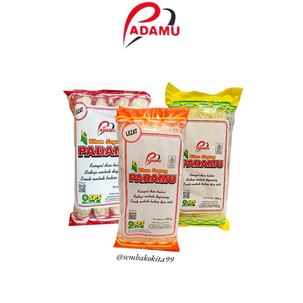 

Bihun Jagung Padamu || Oren 60gr, Kuning 160gr, Merah 300gr