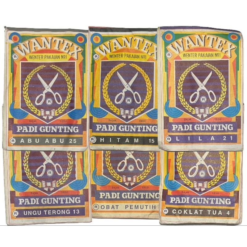 Wantex Wenter Padi Gunting Pewarna Baju Jeans Pakaian