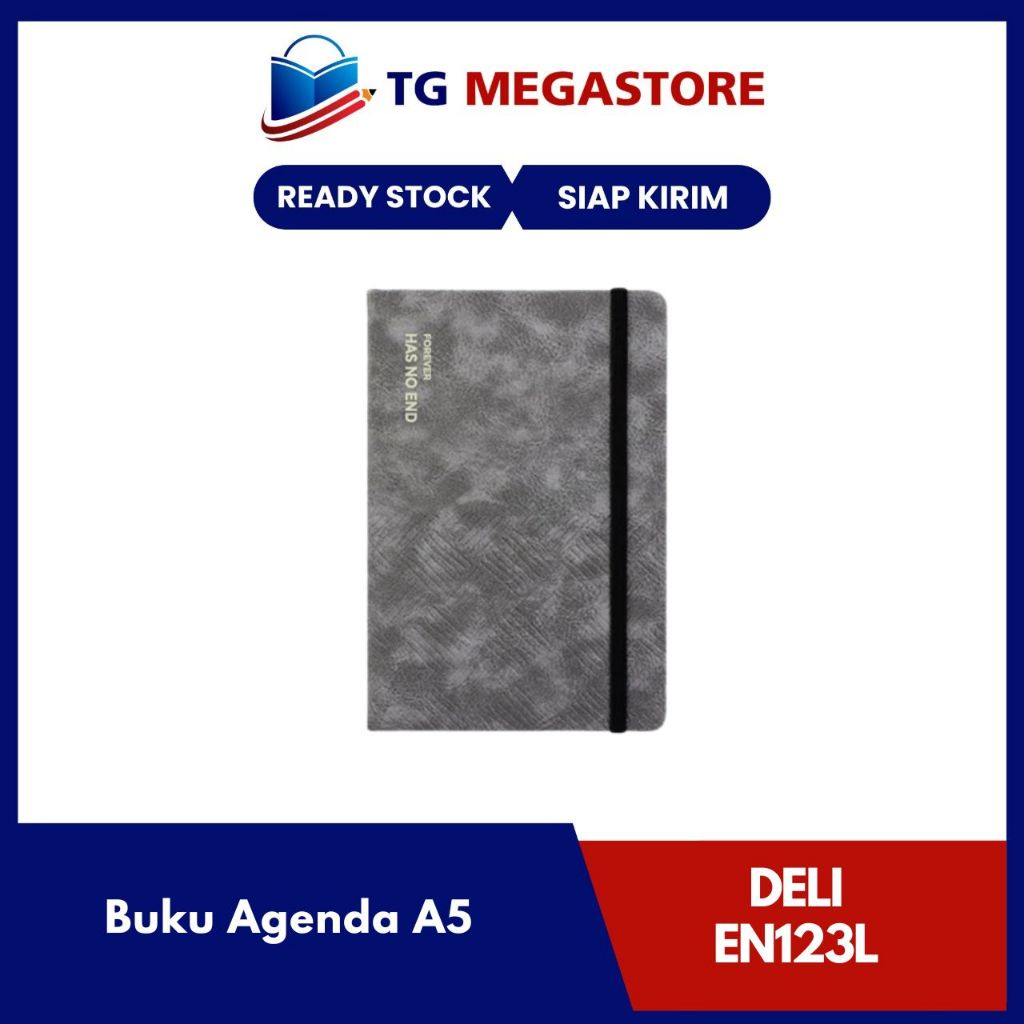

Buku Agenda DELI Hard Cover uk. A5 isi 80 lbr - EN123L