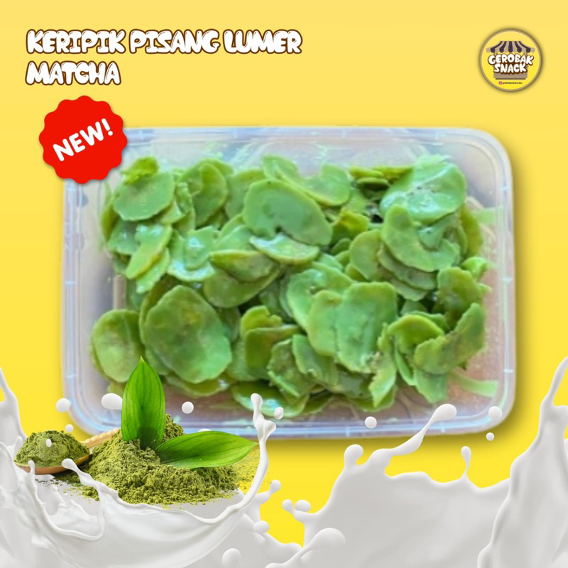 

Keripik pisang lumer varian Matcha ukuran 150gr