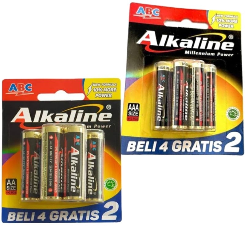 Batu Baterai/Batrai/batre Alkaline size AA-AAA