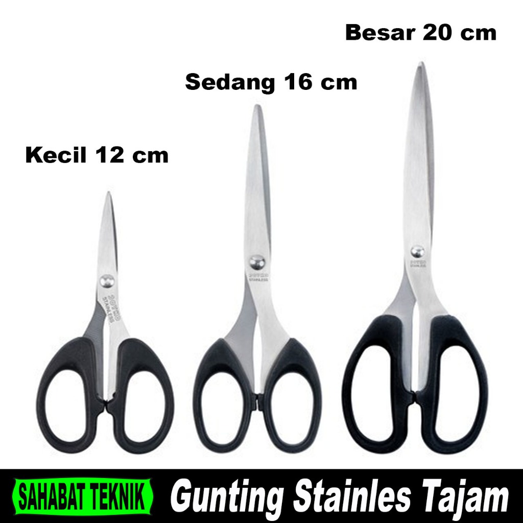 

Gunting Kertas Kecil Sedang Besar / Gunting Stainles Tajam