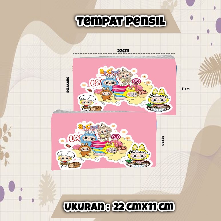 

Tempat Pensil Labubu 22cmx11cm pencil case
