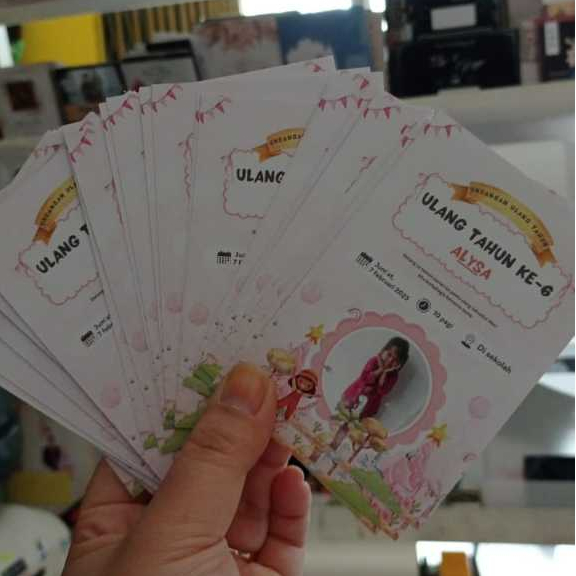 Kartu Undangan Anak / Custom Undangan Ulang Tahun Anak / Undangan Ulang Tahun / Ulang Tahun