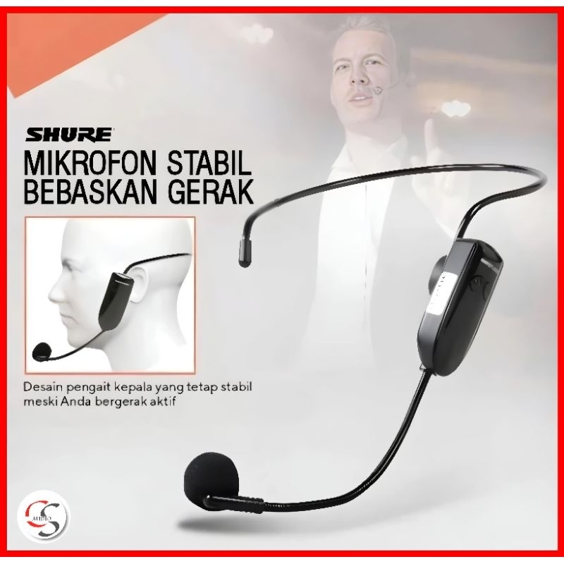 Mic Imam Wireless Bando Shure Super Mic Multi Fungsi