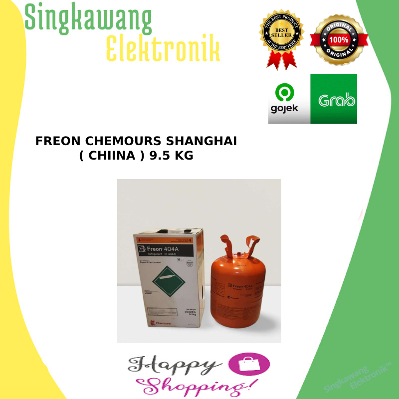 FREON CHEMOURS SHANGHAI ( CHIINA ) 9.5 KG R-404