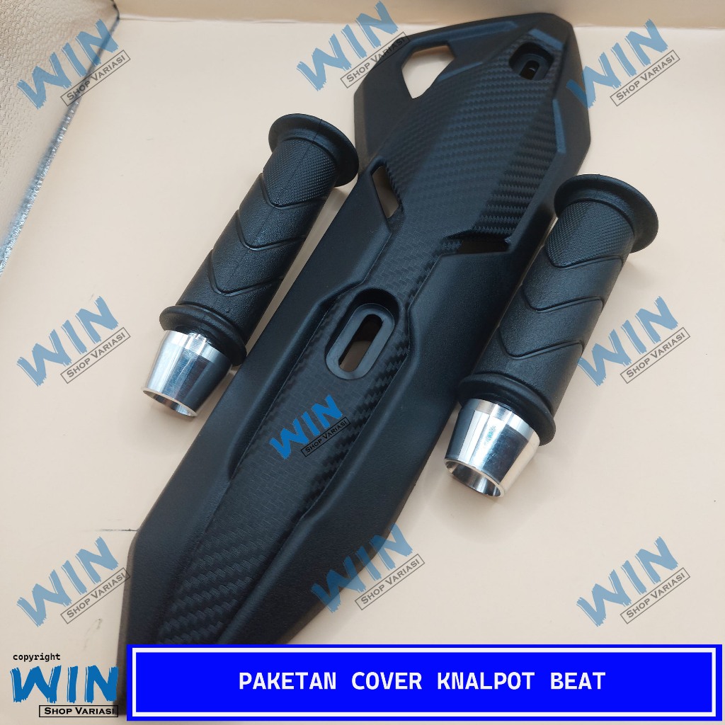 cover knalpot beat karbu beat fi esp deluxe street + handgrip motor beat