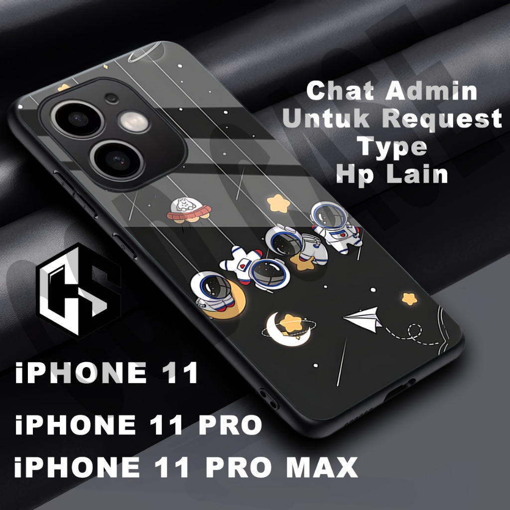 (COD 122) Softcase glossy kilau untuk type Hp IPHONE 11 / Motif Nasa/case iphone 11 pro/casing iphon