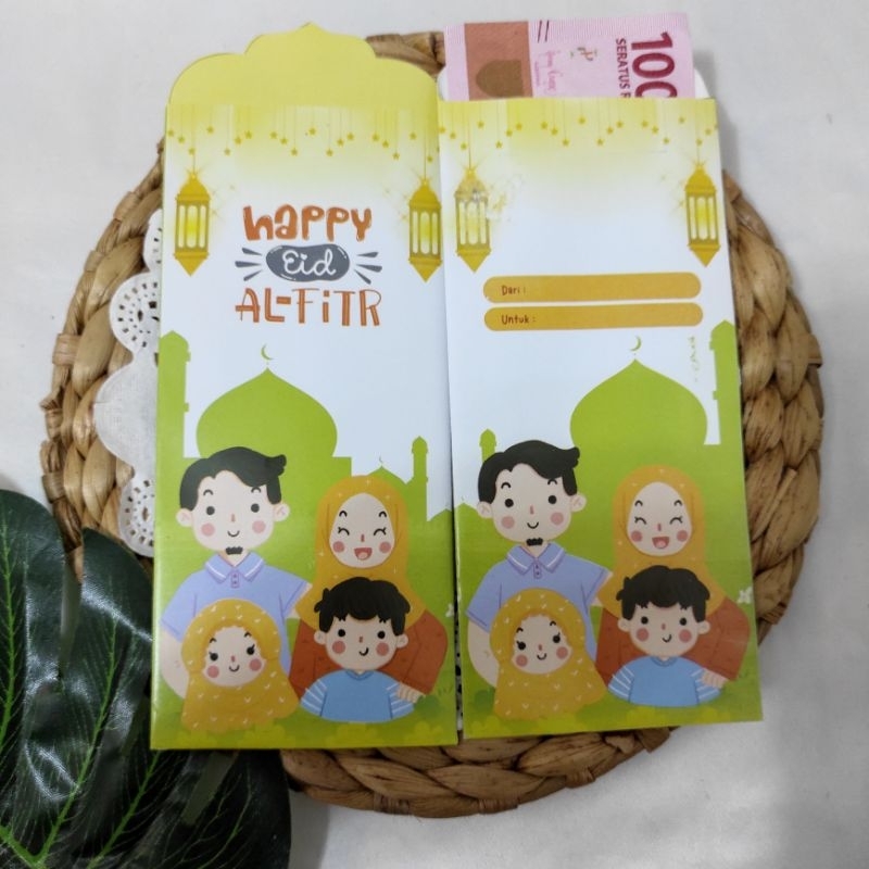 

Amplop angpau THR Lebaran ukuran besar isi 10 pcs