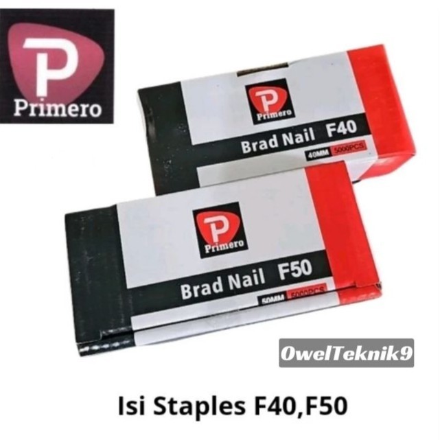 

OwelTeknik9 - Isi Paku Staples F40,F50 Primero/Refill staples F40,F50 PRIMERO 100% ORIGINAL