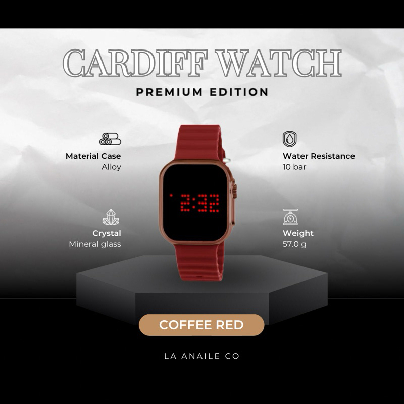 JAM TANGAN DIGITAL LAYAR SENTUH MERK CARDIFF