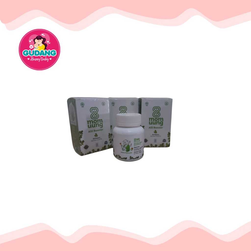Mom Uung Asi Booster 60 Kapsul Obat Pelancar Penambah Asi Suplemen Vitamin Ibu Menyusui