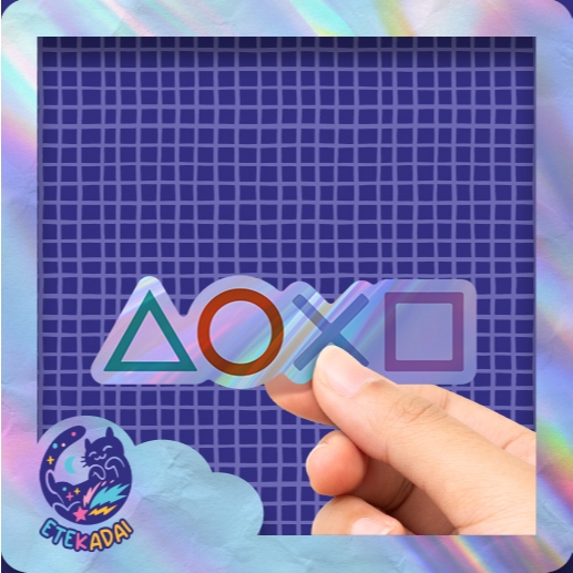

Stiker Hologram Game Playstation Button V1