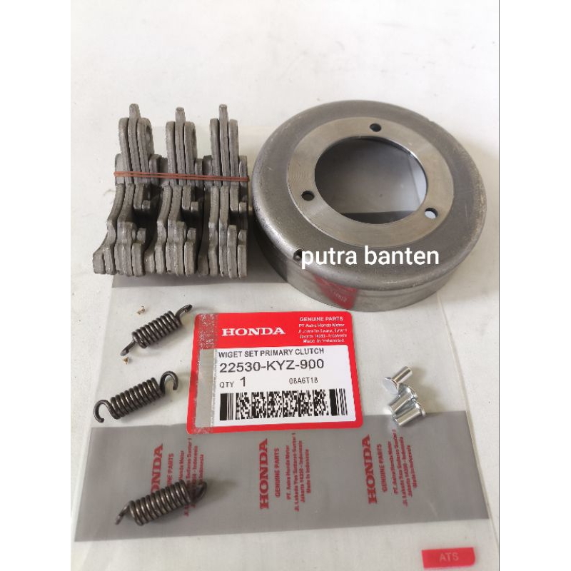 kampas ganda only + mangkok ganda set kyz honda supra x125 helm in, supra x125 injeksi, ori