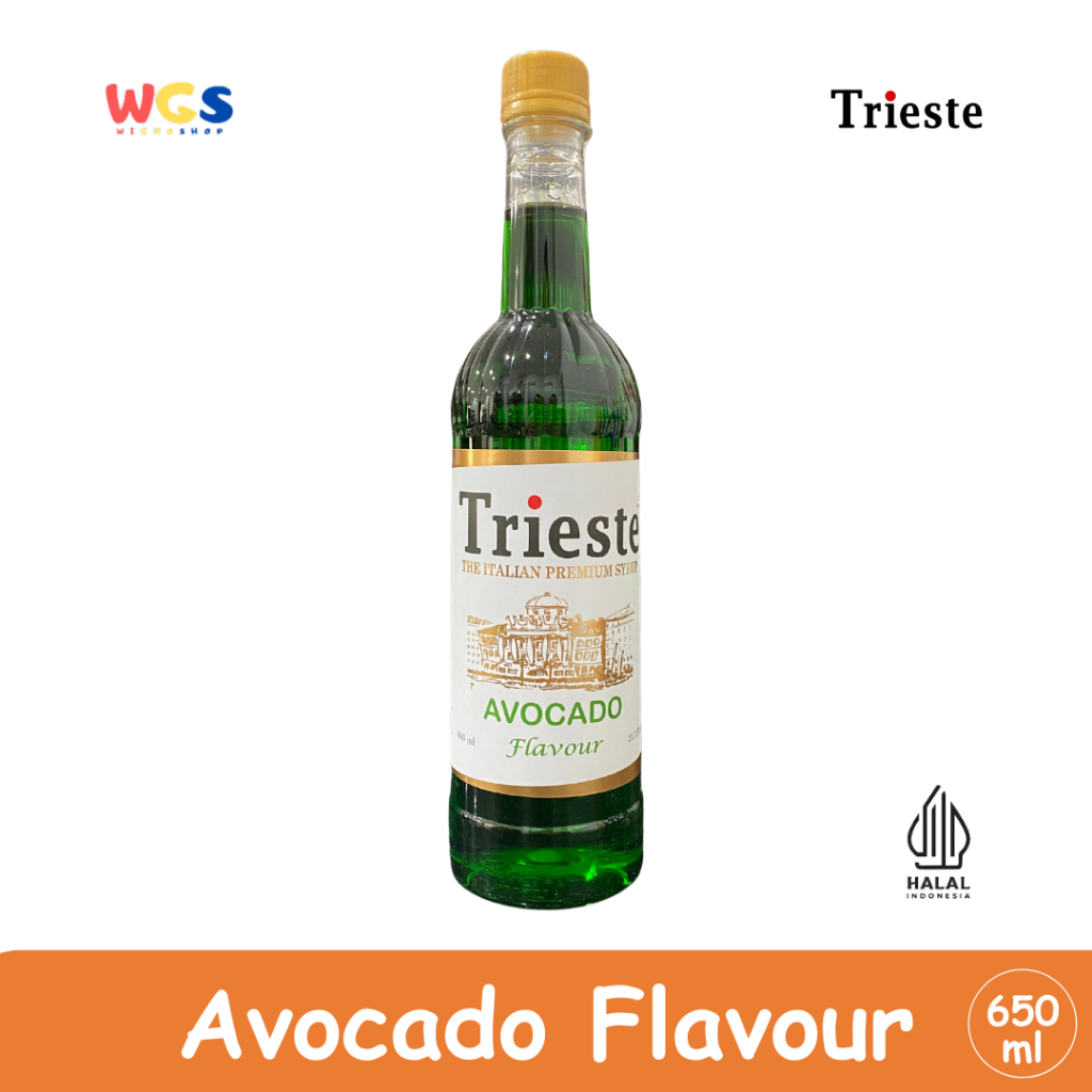 

Trieste Syrup Avocado Premium Flavor 650 ml - HALAL MUI