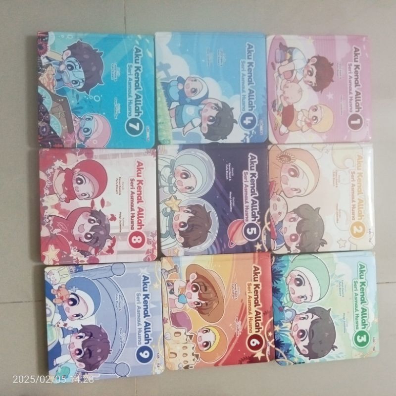 Buku preloved sakeena seri asmaul husna 9pcs