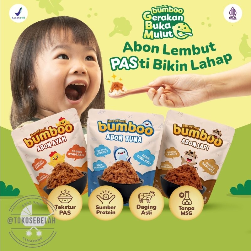 

BUMBOO Abon Sapi Ayam Tekstur Halus MPASI Bayi Tanpa Pengawet