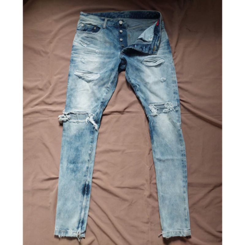 dominans stravan selvedge ripped jeans with lampo zip mnml hyper denim zara