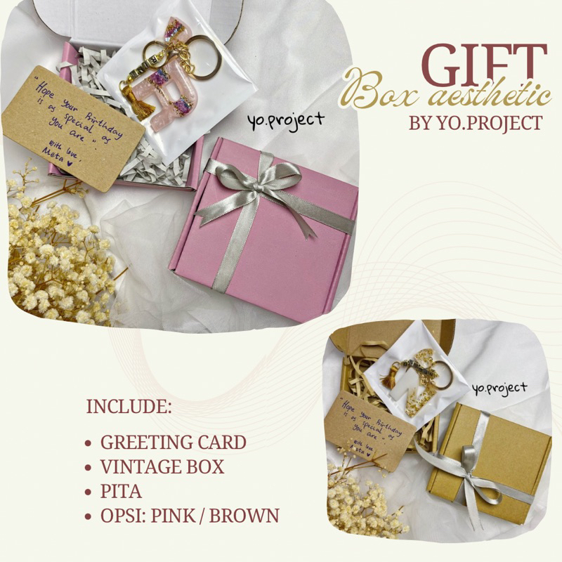 

kotak kado tambahan gift box aesthetic